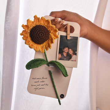 My Sunshine | Crochet Sunflower Photo Card