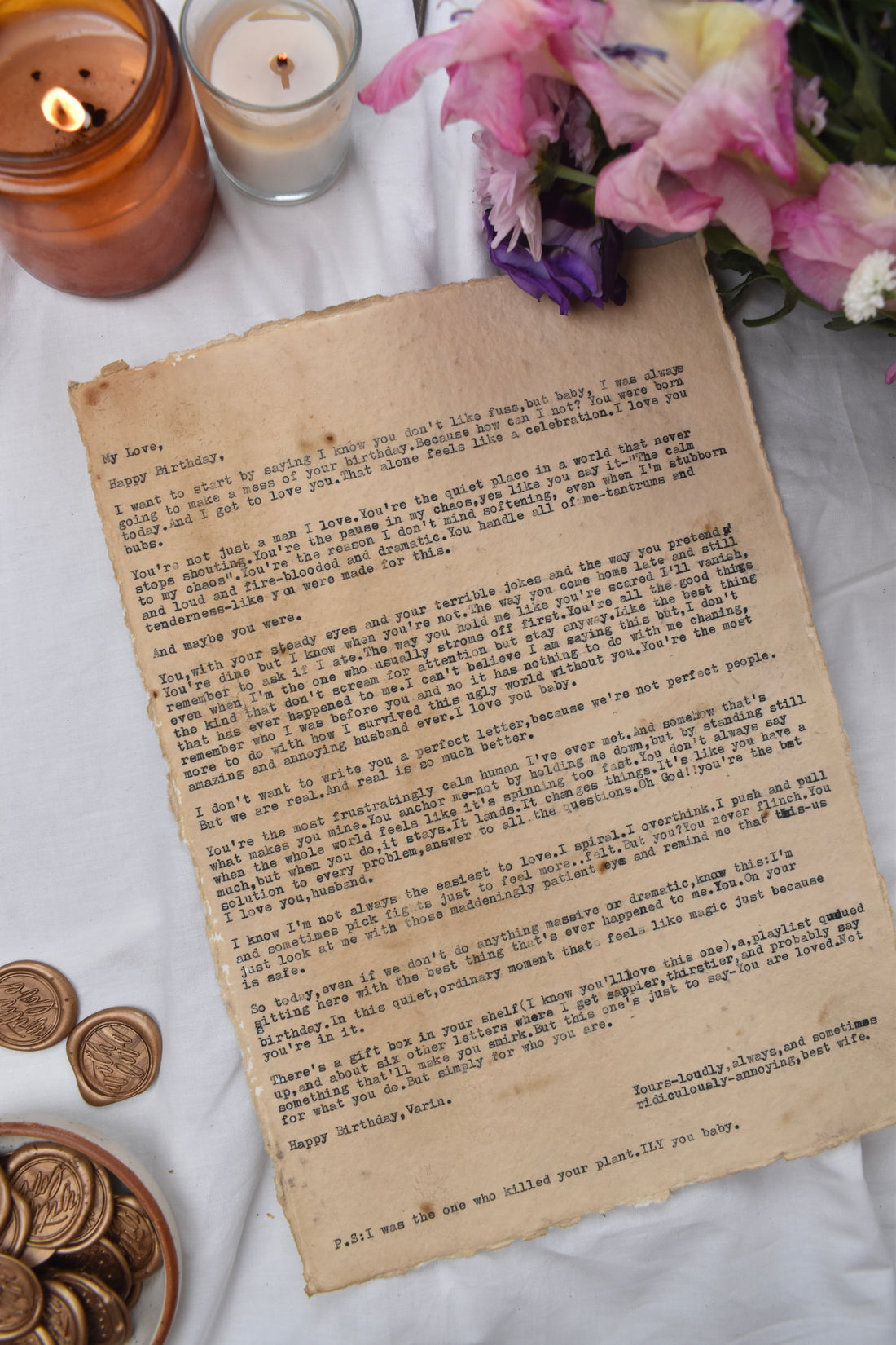 Personalised – Vintage & Rustic Letter