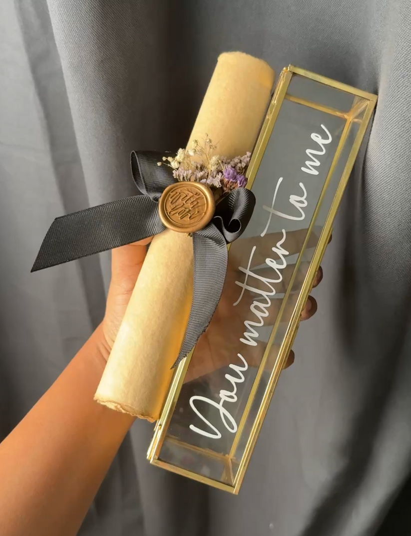 Personalised Vintage Scroll Letter Box | What The Type