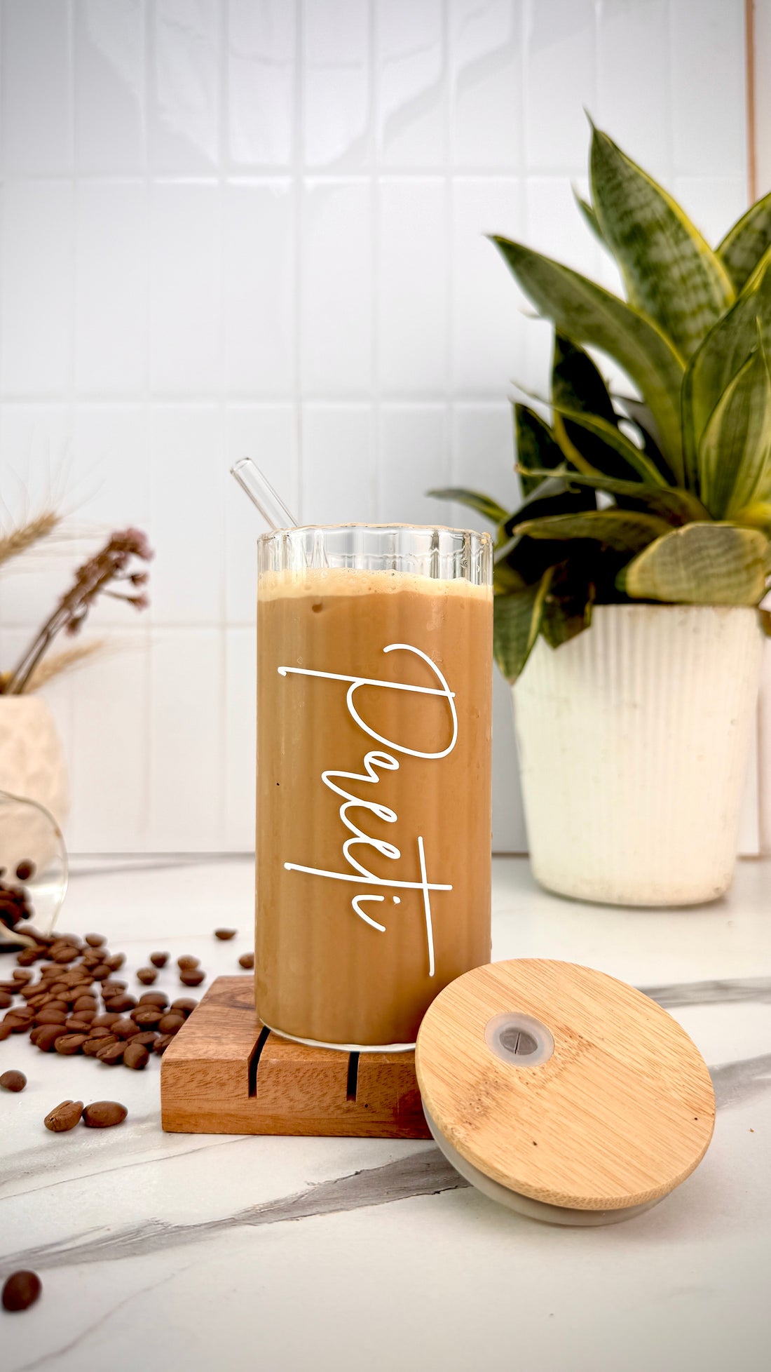 Personalised – Fluted glass can