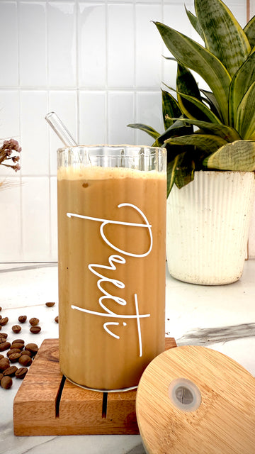 Personalised – Fluted glass can