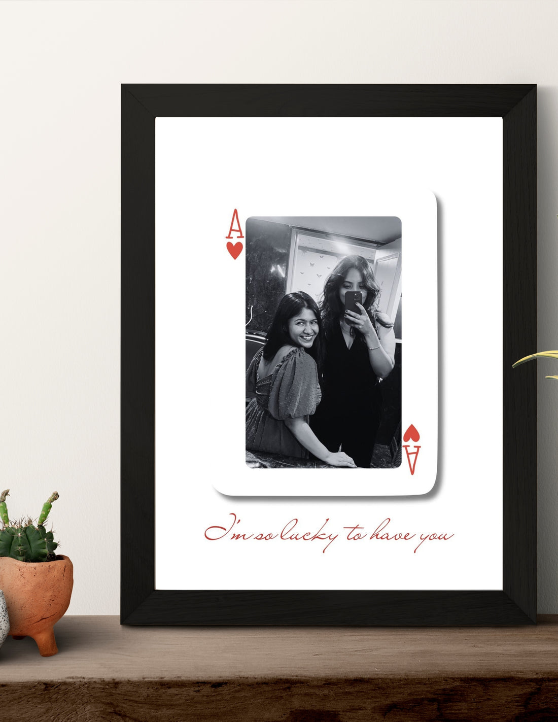 Personalised – Ace of hearts frame
