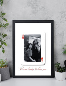 Personalised – Ace of hearts frame